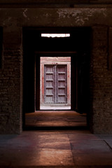 Old Indian red door