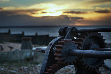 Winch on the beach