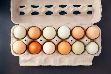 Carton of Free Range Hen and Duck Eggs