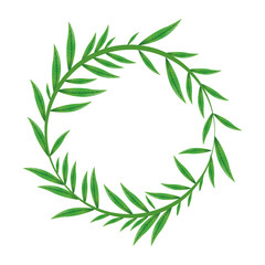 green textured leaf icon image vector illustration design