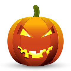 Pumpkin icon Halloween vector illustration isolated background