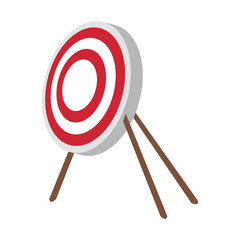 bullseye board icon image vector illustration design