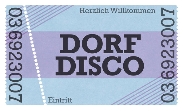 Dorf Disco - Vintage Design / Retro Style / Classic Ticket - Ticket Shop - Webshop / Online-Shop
Nachricht an den Moderator: