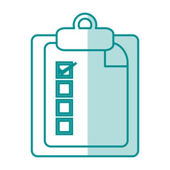 blue silhouette shading of report table icon vector illustration