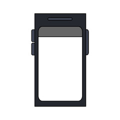 color graphic tech voice recorder icon vector illustration