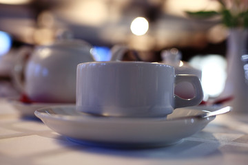Serving tea ceremony