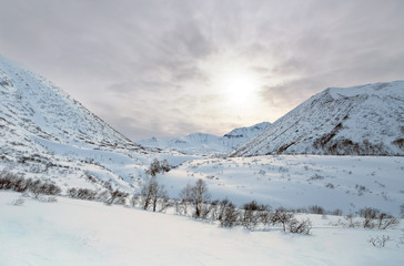 sunset on Kamchatka