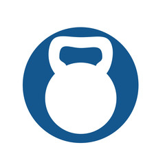 dumbbell icon over white background. vector illustration