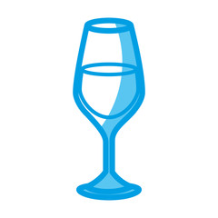wineglass icon over white background. vector illustration