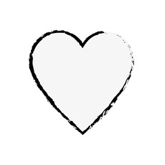 heart icon over white backgorund. vector illustration