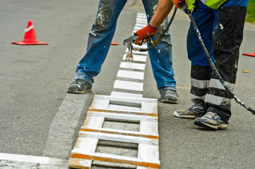 Pedestrian crossing painting