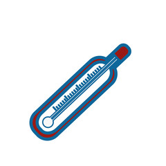 thermometer icon over white background. vector illustration