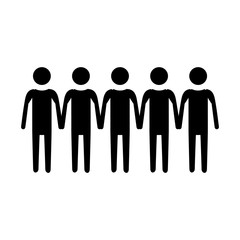 pictogram people icon over white background. vector illustration
