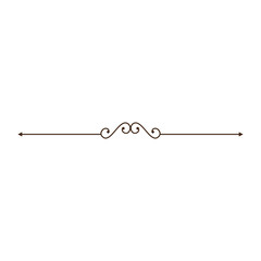 decorative vintage ornament icon over white background. vector illustration
