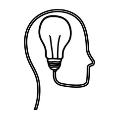 Big idea bulb symbol vector illustration design icon