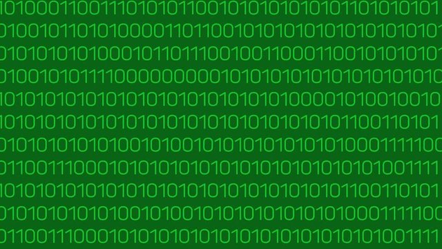 Abstract Matrix Background. Binary Computer Code. Coding and Hacker concept. Tech Background 4k animation