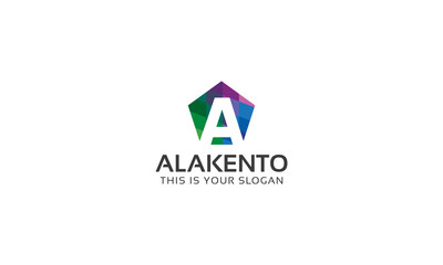 Colorful Abstract Letter A