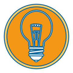 Big idea bulb symbol icon vector illustration graphic design