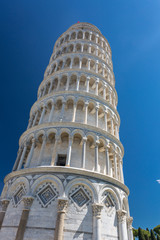 Fototapeta na wymiar Piazza del Duomo with Leaning Tower in Pisa