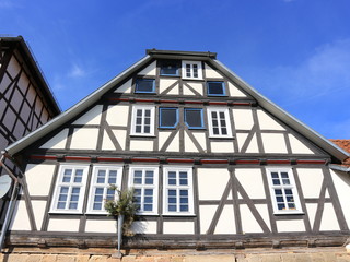 Fototapeta na wymiar Fachwerkfassade in Naumburg