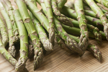 fresh raw green asparagus