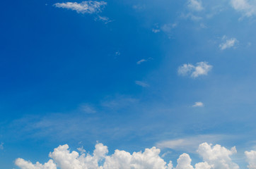 cloudand and blue sky .