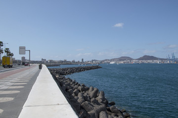 Obraz premium Sunny sea town.