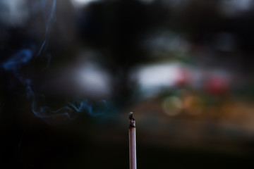 Smoking cigarette