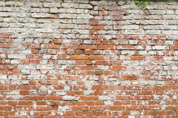 old red brick wall for backgrounds and compositions