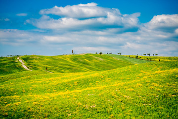 Paysage du Val d'Orcia en Toscane