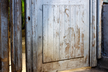 Old wooden broken doors