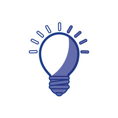 Big idea bulb symbol icon vector illustration graphic design