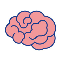 Human brain symbol icon vector illustration graphic design