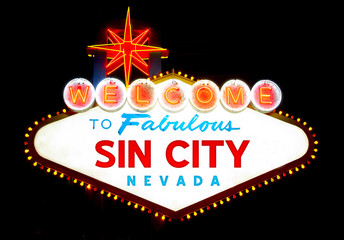 Welcome to Sin City (Las Vegas), Nevada, USA