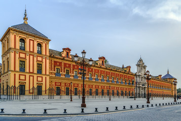 Fototapeta na wymiar Palace of San Telmo, Seville, Spain
