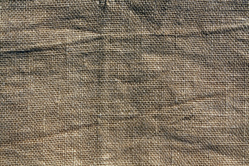 Brown hessian sack cloth texture.