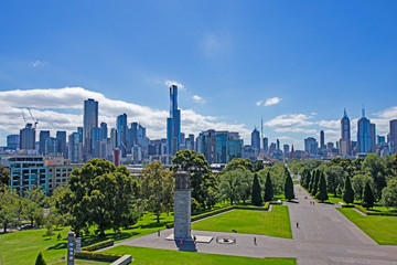 Blick auf Melbourne City