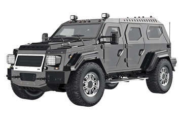 Suv luxury transport with black wheel. 3D rendering © ARTYuSTUDIO