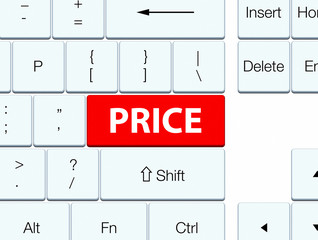 Price red keyboard button