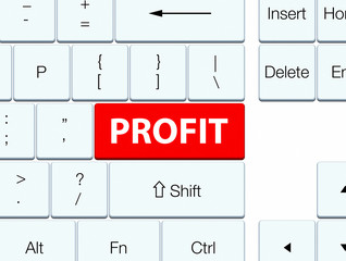 Profit red keyboard button