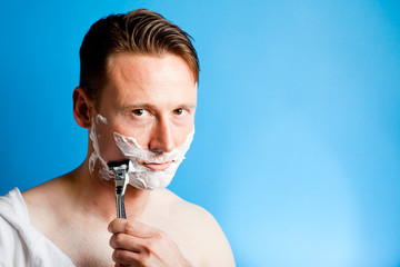Shaving Man