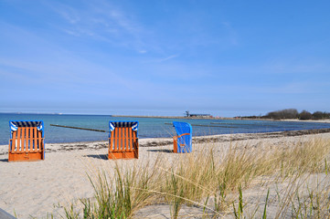 Strandk&ouml;rbe,Ostseestrand in Glowe auf R&uuml;gen