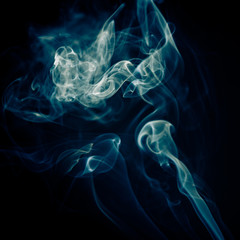 Smoke On Black Background