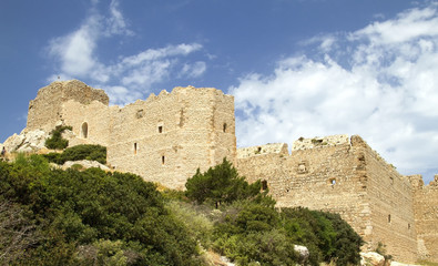Fototapeta premium Old Fortress of Kritiniya on the island Rhodes