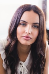 Naklejka premium Close up portrait of confident businesswoman