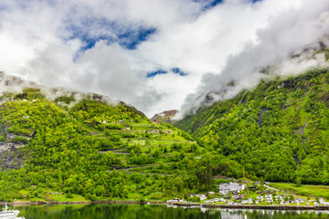 Fototapeta na wymiar Beautiful view of Geirangerfjord, Norway