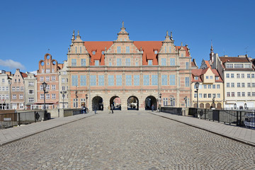Green Gate in Gdansk - obrazy, fototapety, plakaty