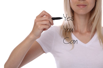Inspiration motivation quote Yes I can. Success, Choice, Grow, Happiness, New beginning , Grow,...