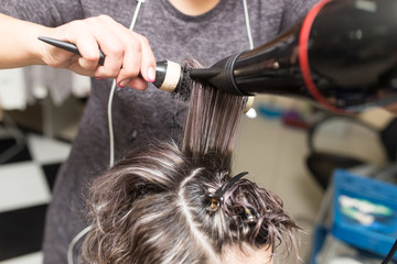 Styling female hair dryer