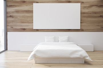 Wooden bedroom, poster